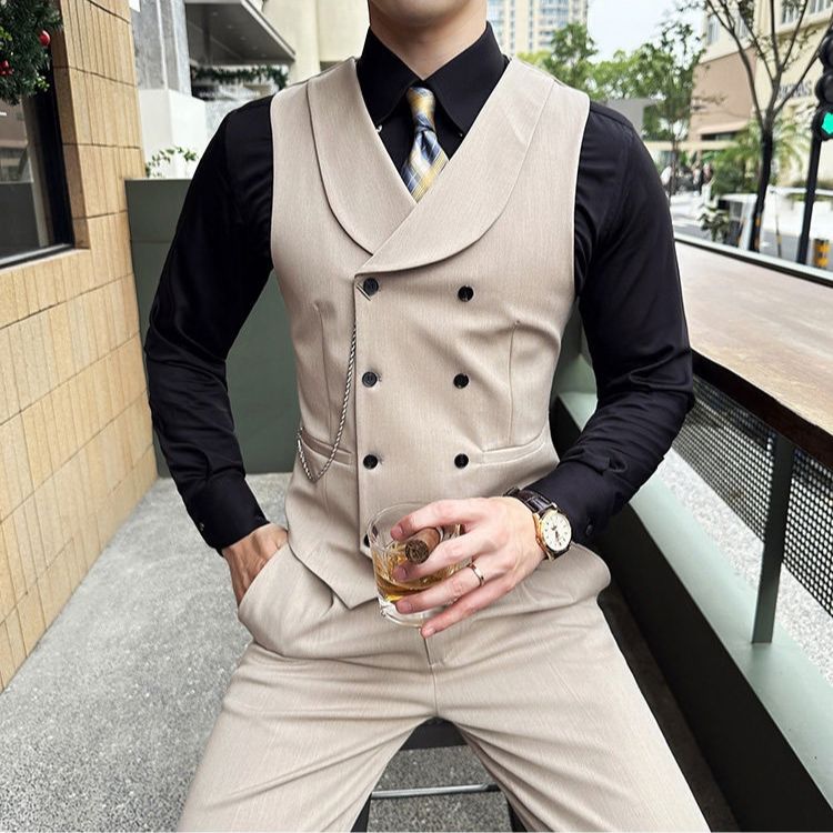 Conjunto colete e calça masculino para casamento e padrinho, Maximus