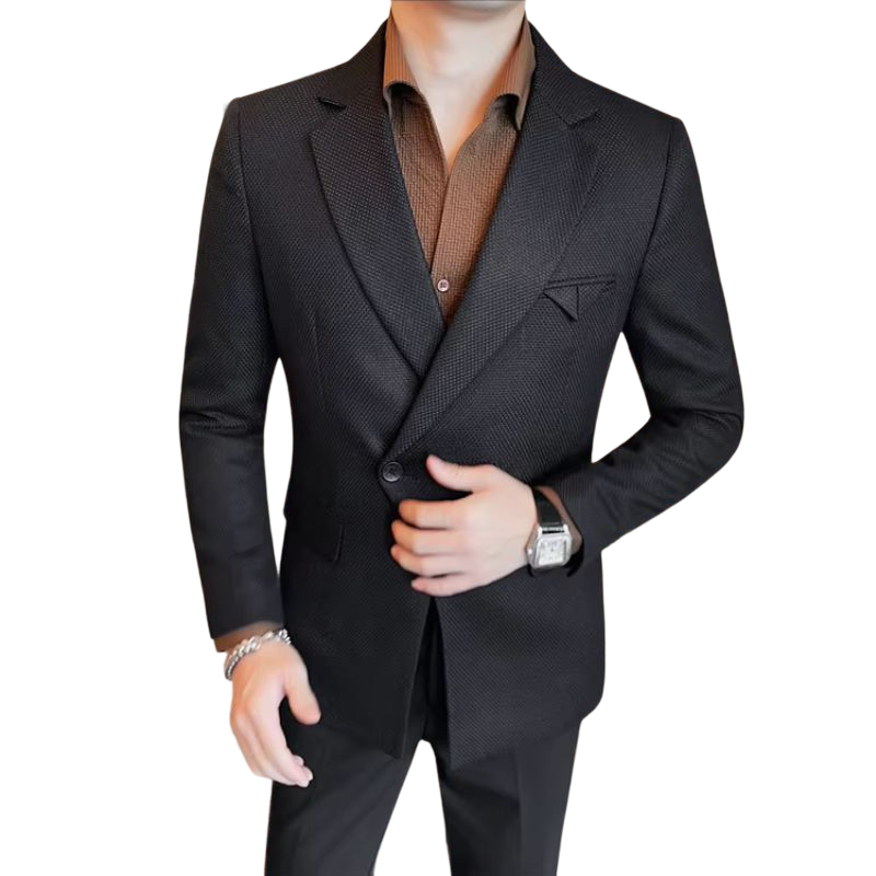 Blazer Masculino Transpassado um Botão Luxury Maximus