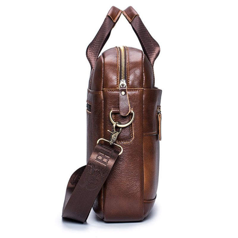 Bolsa de Couro Masculina para Notebook