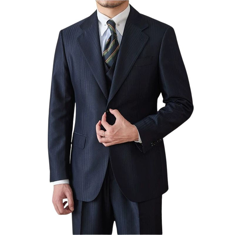 Terno Masculino Slim Listrado London Maximus