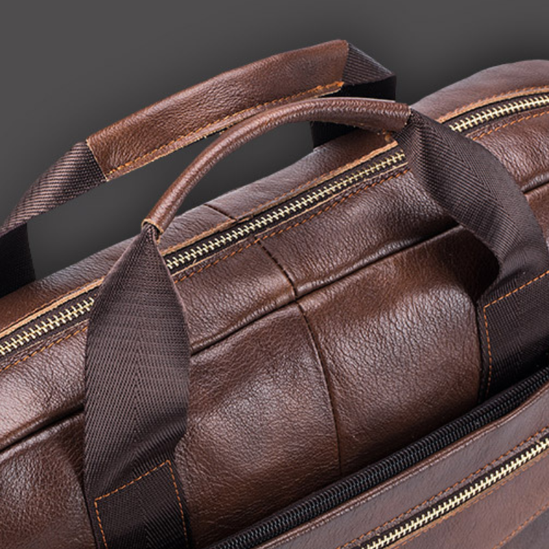 Bolsa de Couro Masculina para Notebook
