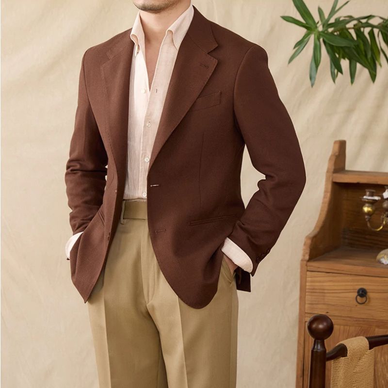 blazer masculino slim fit, blazer de linho social, blazer casual elegante, blazer masculino premium, blazer para casamento masculino