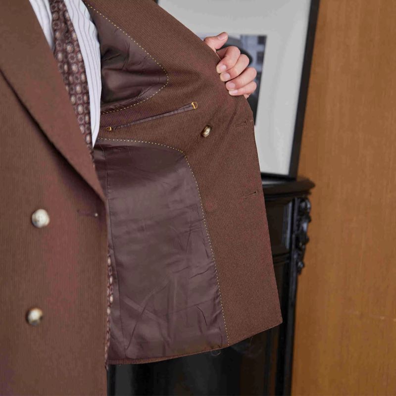 costume masculino transpassado canelado, costume 2 peças veludo cotelê masculino, costume masculino transpassado regular, conjunto masculino veludo cotelê, costume masculino canelado social