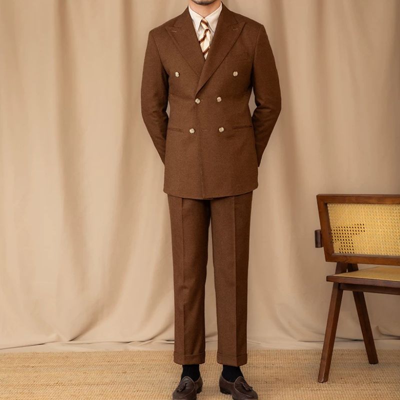 costume masculino transpassado, terno 2 peças transpassado masculino, costume masculino peak lapela, conjunto social masculino transpassado, costume masculino italiano