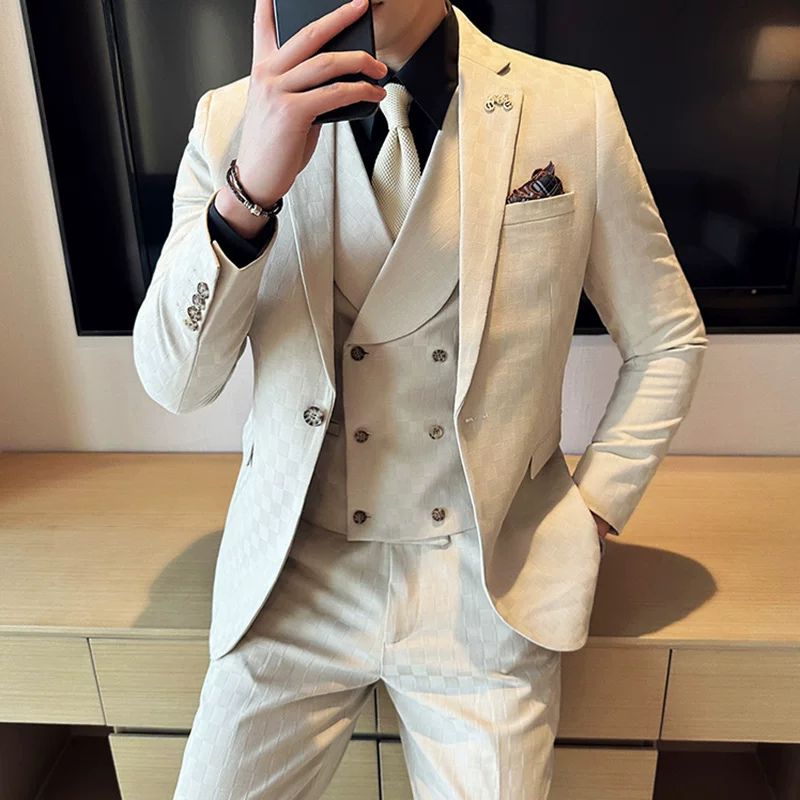 Terno Masculino Slim Quadriculado Maximus