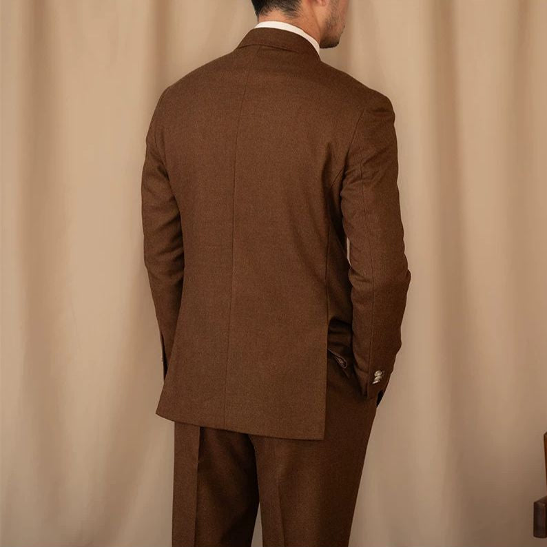 costume masculino transpassado, terno 2 peças transpassado masculino, costume masculino peak lapela, conjunto social masculino transpassado, costume masculino italiano
