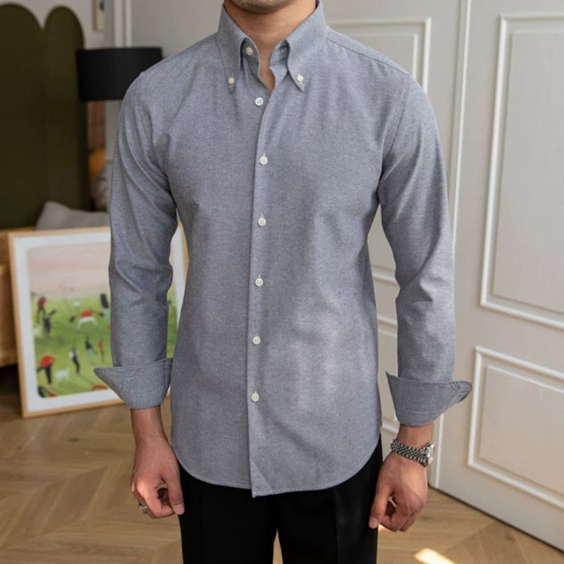 Camisa Social Masculina Colarinho Botão Maximus