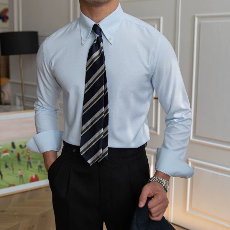 Camisa Social Masculina Colarinho Botão Maximus
