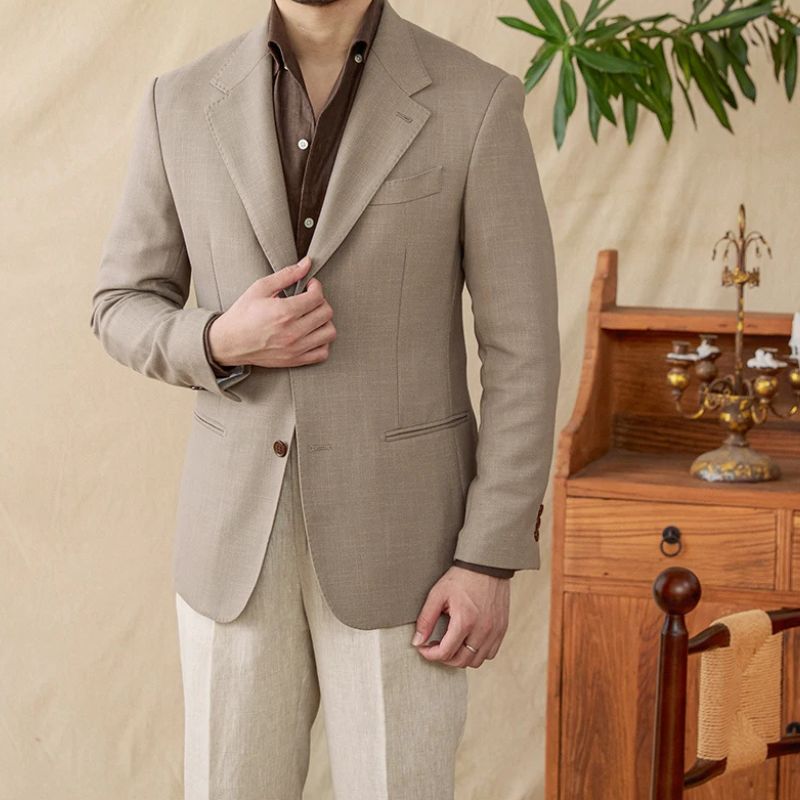 blazer masculino slim fit, blazer de linho social, blazer casual elegante, blazer masculino premium, blazer para casamento masculino