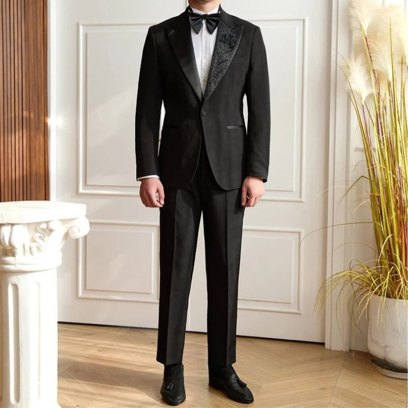 Smoking Masculino Maximus, Smoking Masculino Slim Fit, Smoking com pedraria, Traje de Gala Masculino, Moda Festa Masculina