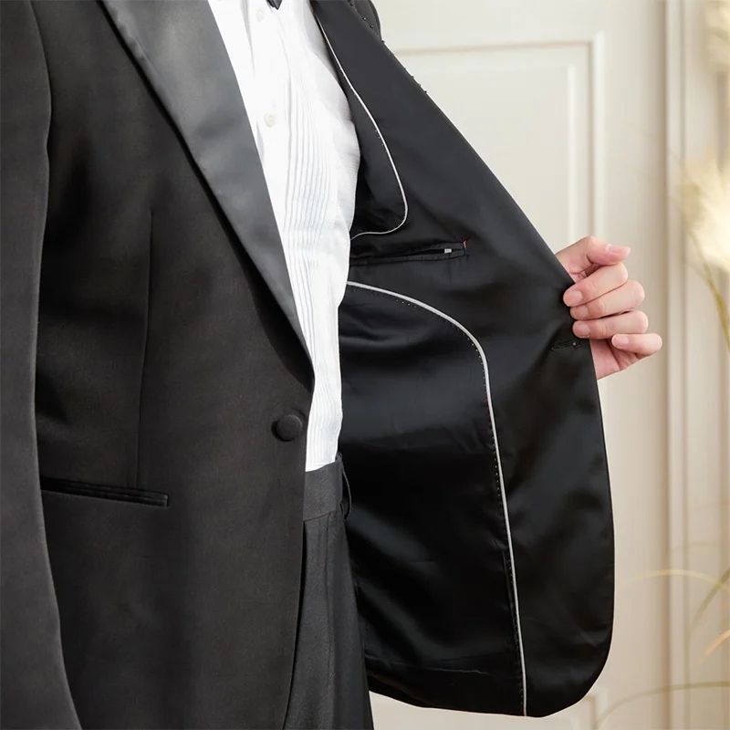 Smoking Masculino Maximus, Smoking Masculino Slim Fit, Smoking com pedraria, Traje de Gala Masculino, Moda Festa Masculina
