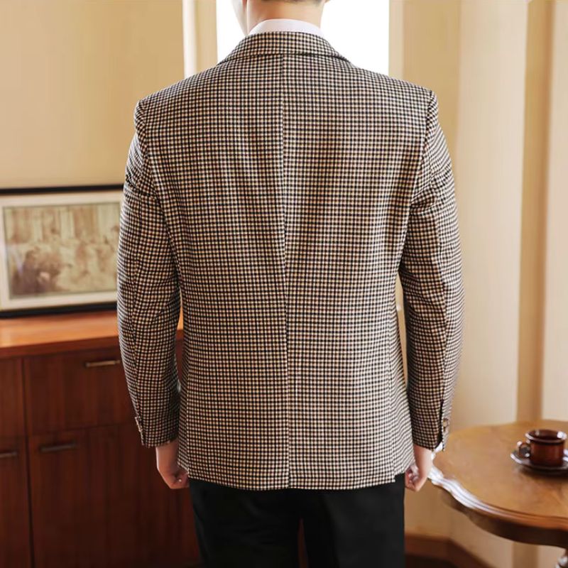 Blazer Masculino Xadrez, Blazer Masculino Slim, Blazer Masculino Britânico