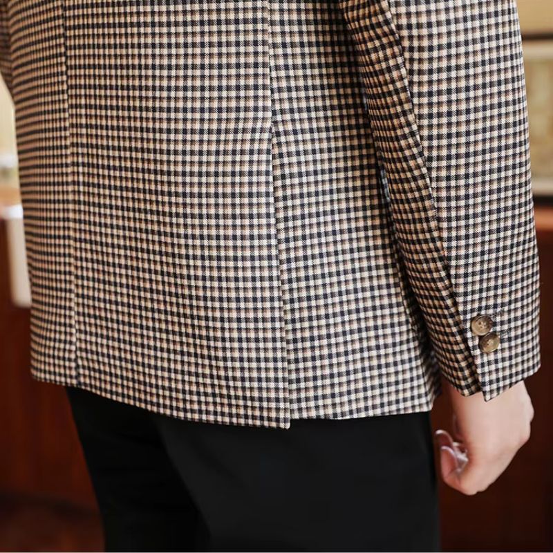 Blazer Masculino Xadrez, Blazer Masculino Slim, Blazer Masculino Britânico