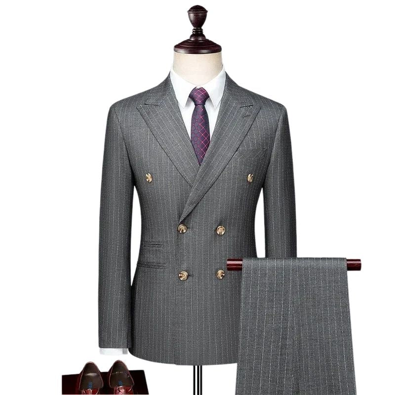 Terno Masculino, Terno Transpassado, Terno Listrado, Terno Masculino Transpassado, Terno Masculino Cinza, Terno Masculino Listrado Cinza, Conjunto Masculino Cinza