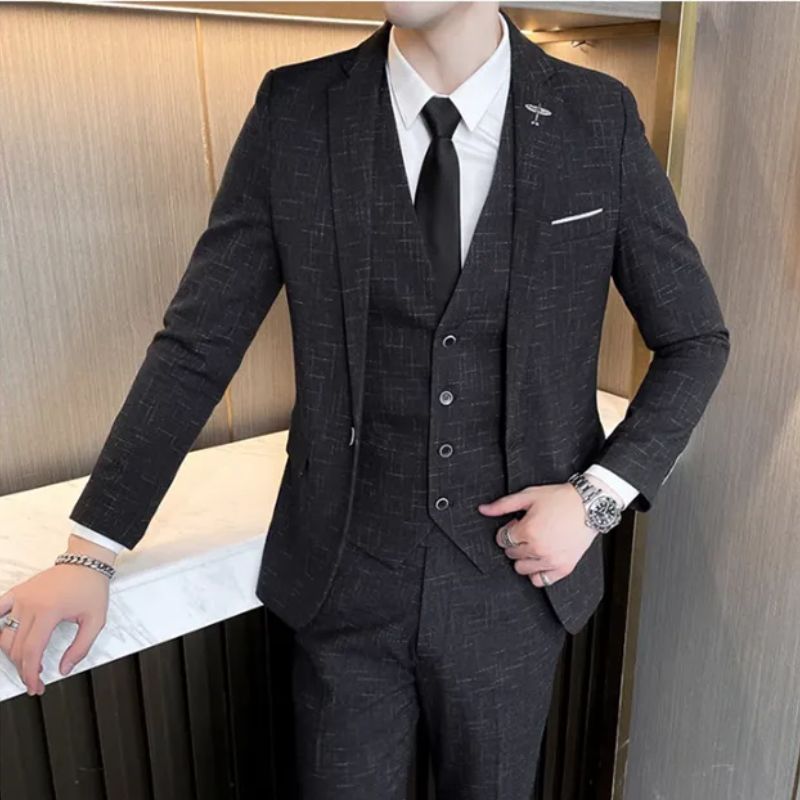 Terno Masculino Slim Listrado