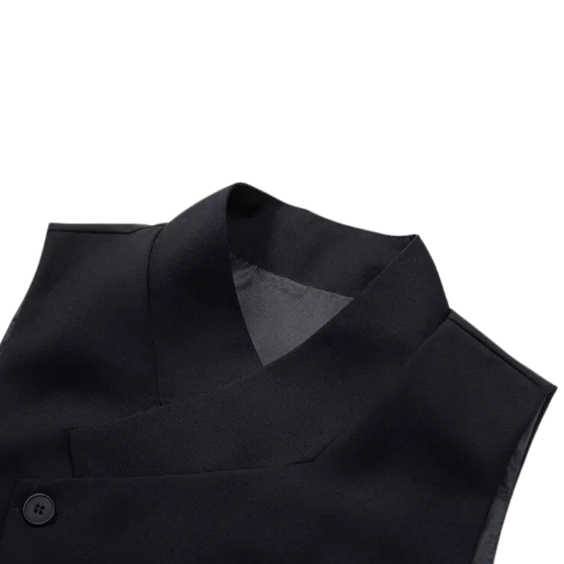 colete masculino transpassado, colete liso masculino, colete cinza transpassado, colete preto masculino, colete social transpassado, colete para terno masculino, colete masculino sem lapela, colete assimétrico masculino