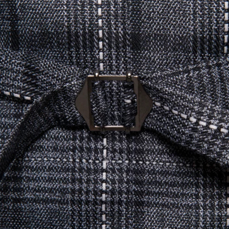 colete masculino xadrez, colete xadrez lapela, colete marrom masculino, colete cinza xadrez, colete para terno xadrez, colete social alfaiataria, colete masculino com elastano, colete xadrez tweed