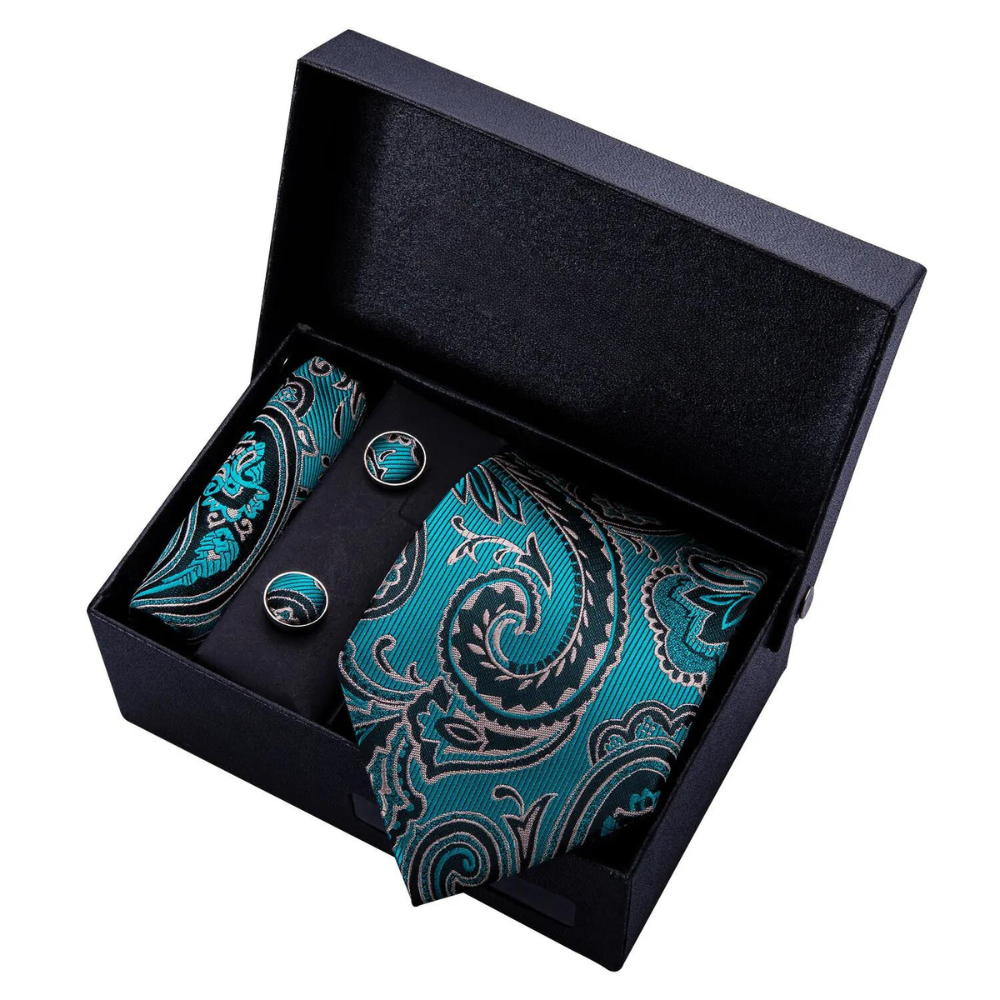 gravata estampada, conjunto de gravata, gravata de seda, gravata estampada de seda, conjunto de gravata de seda