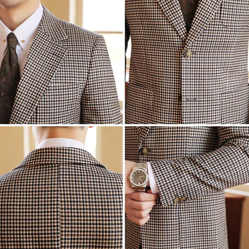 Blazer Masculino Xadrez, Blazer Masculino Slim, Blazer Masculino Britânico