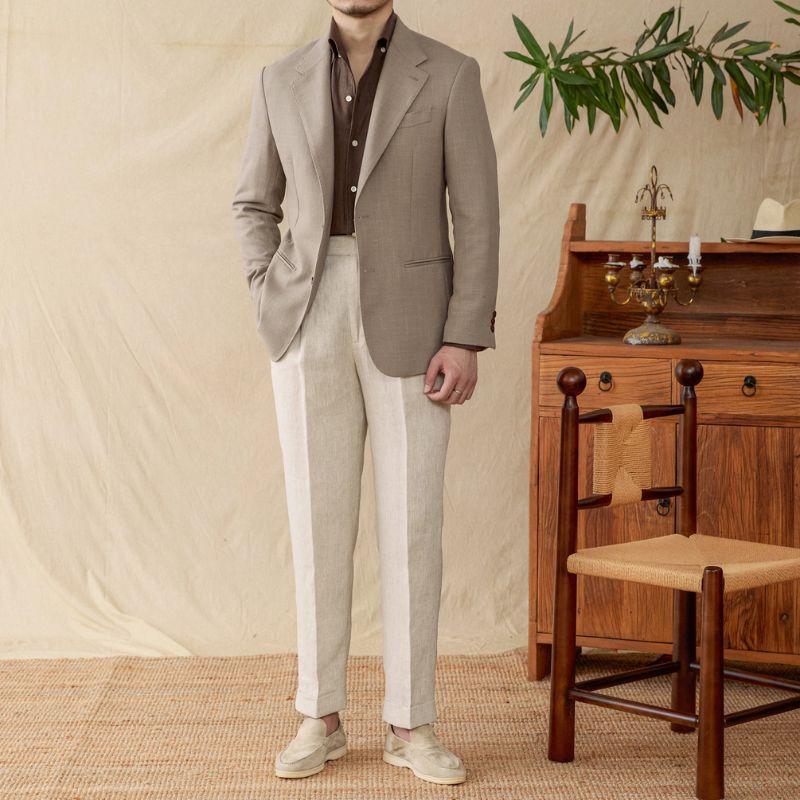blazer masculino slim fit, blazer de linho social, blazer casual elegante, blazer masculino premium, blazer para casamento masculino
