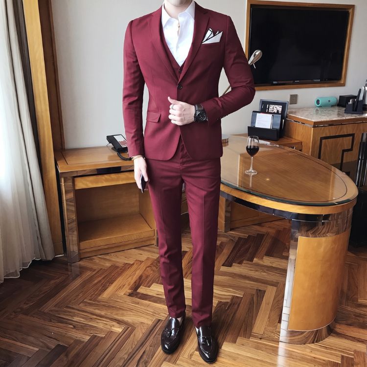 Terno Masculino Slim Liso Executive Maximus