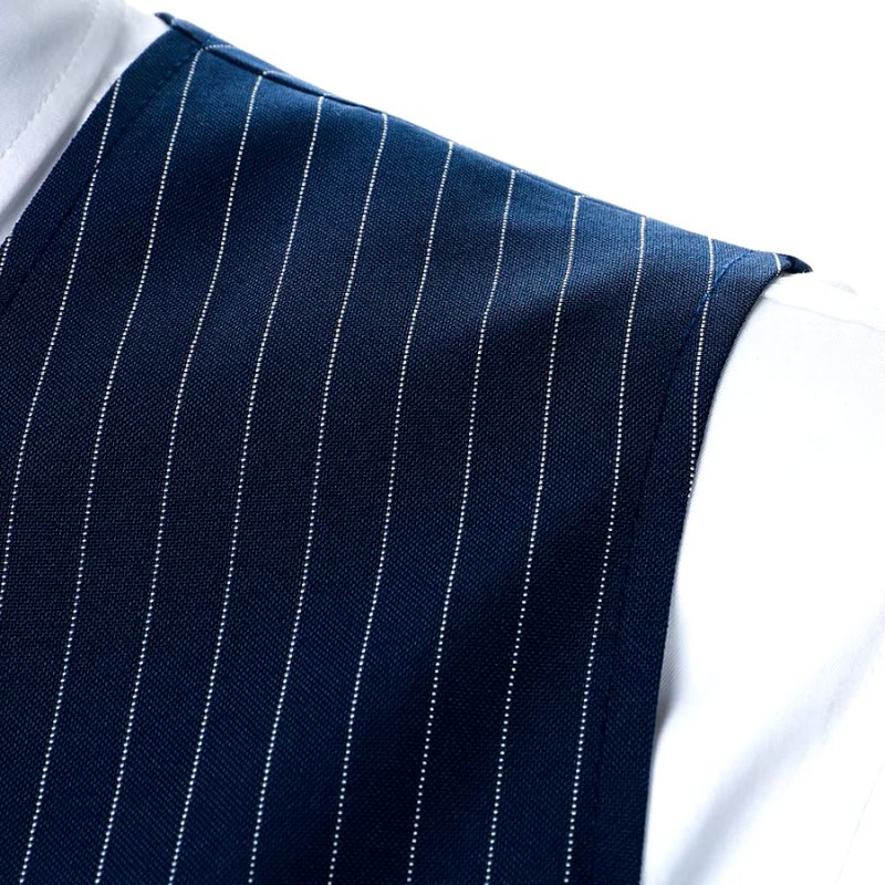 Colete Masculino Risca de Giz, Colete Azul Marinho, Colete Social Masculino Risca de Giz, Colete Social Azul Marinho, Colete Masculino Azul Marinho Risca de Giz