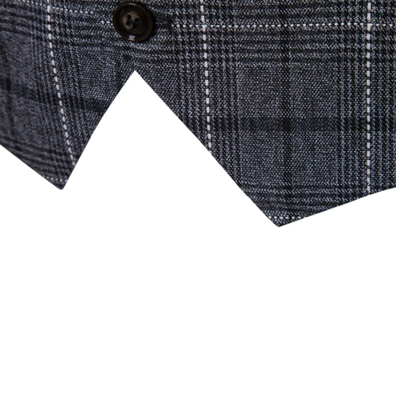 colete masculino xadrez, colete xadrez lapela, colete marrom masculino, colete cinza xadrez, colete para terno xadrez, colete social alfaiataria, colete masculino com elastano, colete xadrez tweed