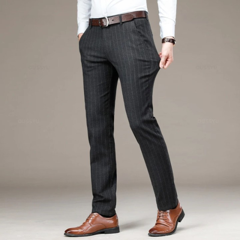 Calça Social Masculina Listrada Maximus