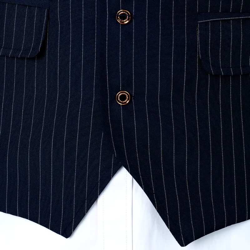 Colete Masculino Risca de Giz, Colete Azul Marinho, Colete Social Masculino Risca de Giz, Colete Social Azul Marinho, Colete Masculino Azul Marinho Risca de Giz