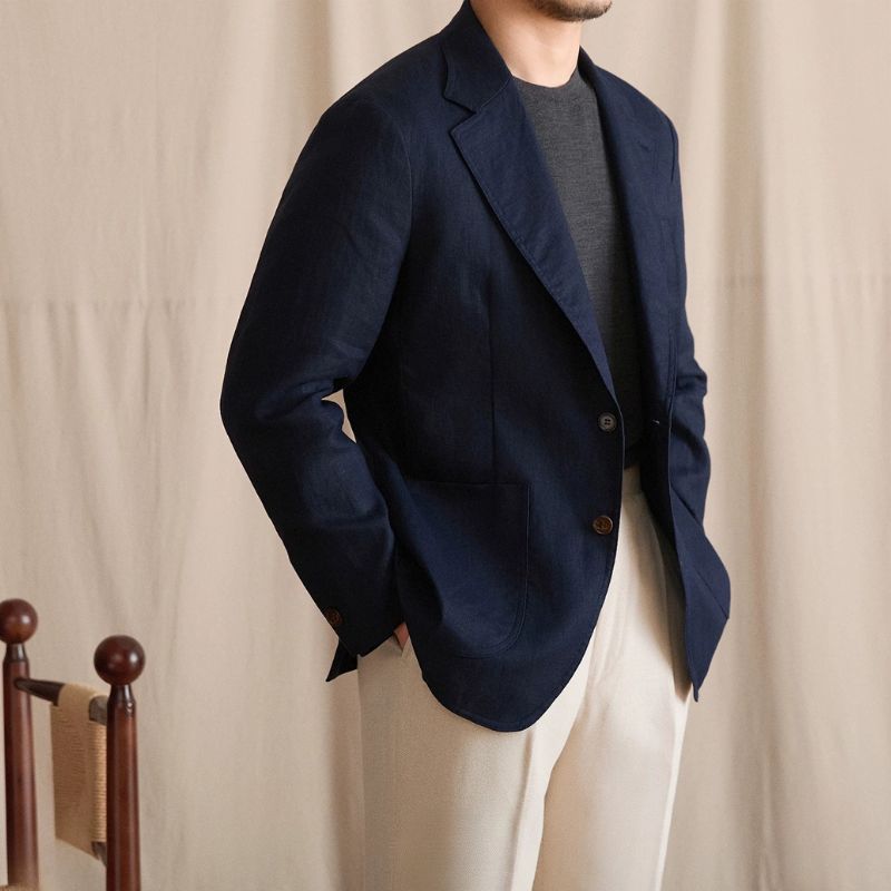 blazer masculino linho, blazer casual masculino, blazer linho puro, blazer masculino verão, blazer desestruturado masculino, blazer masculino leve, blazer social casual, blazer masculino respirável