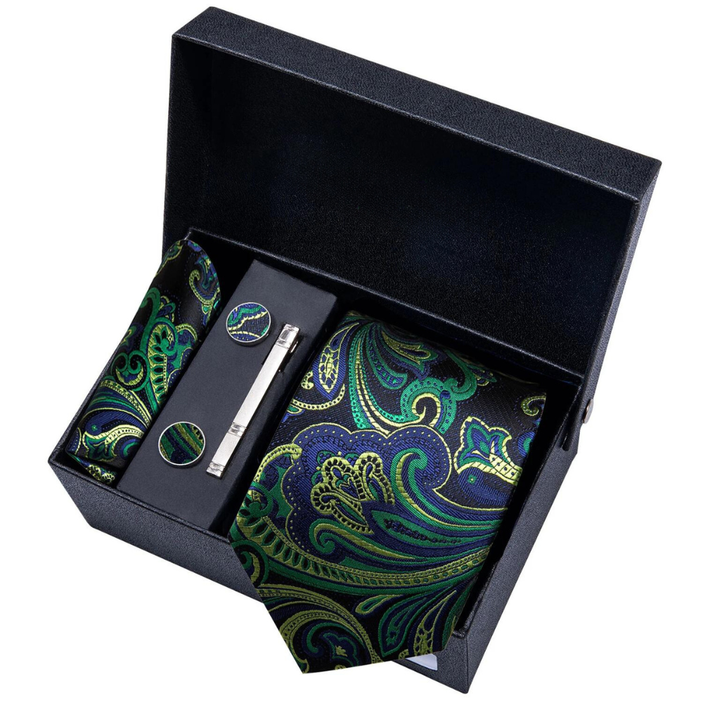 gravata estampada, conjunto de gravata, gravata de seda, gravata estampada de seda, conjunto de gravata de seda