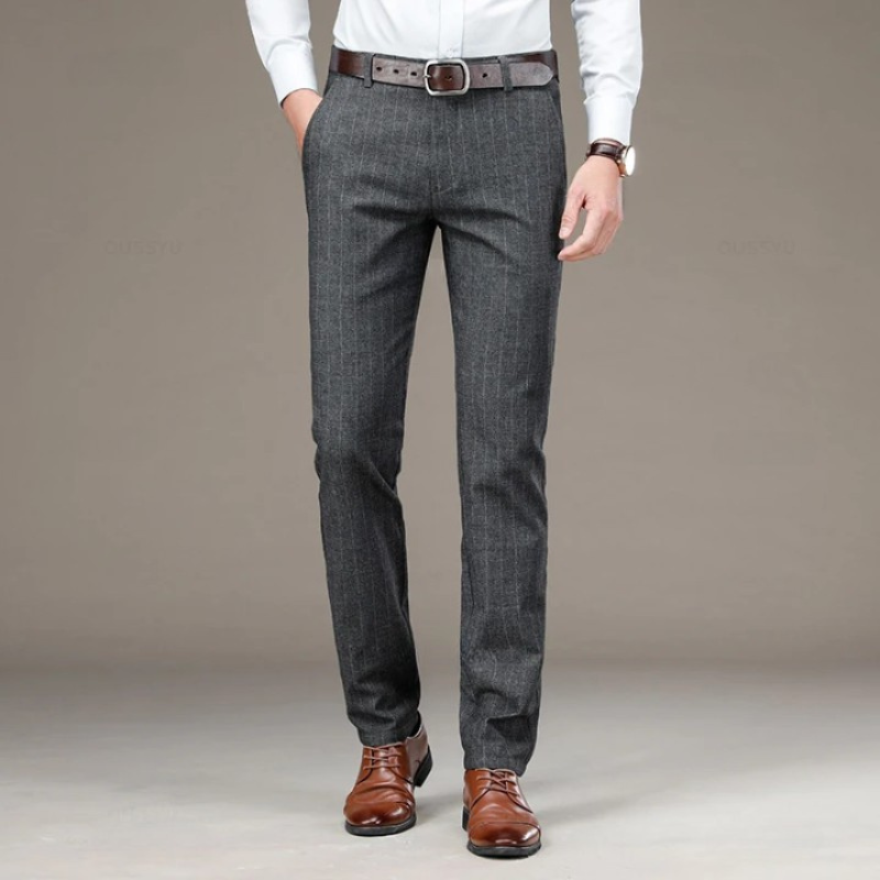 Calça Social Masculina Listrada Maximus