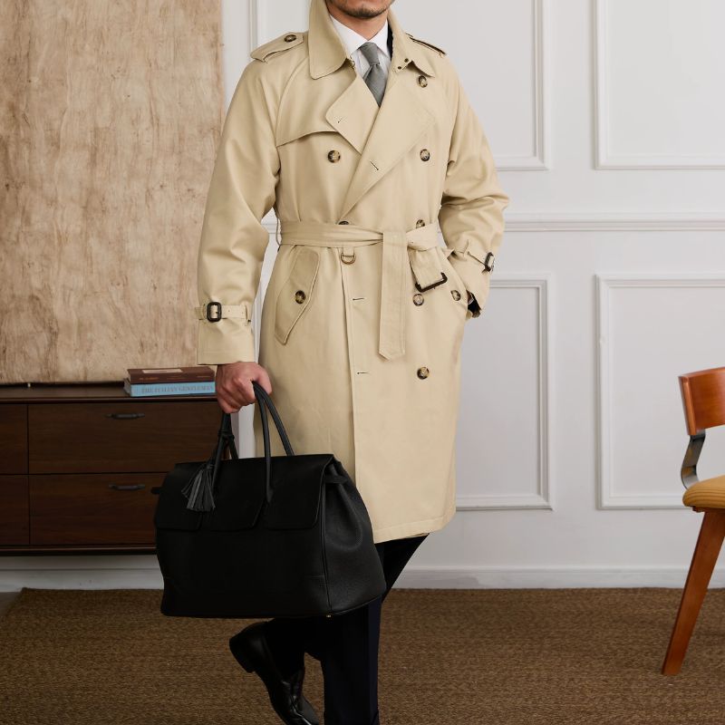 trench coat masculino, trench coat masculino transpassado, sobretudo trench coat masculino, casaco trench coat masculino longo, trench coat masculino azul marinho, casaco masculino estilo britânico