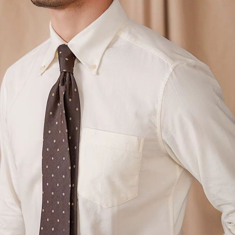 Camisa Social Masculina em Veludo Cotelê Fino Maximus