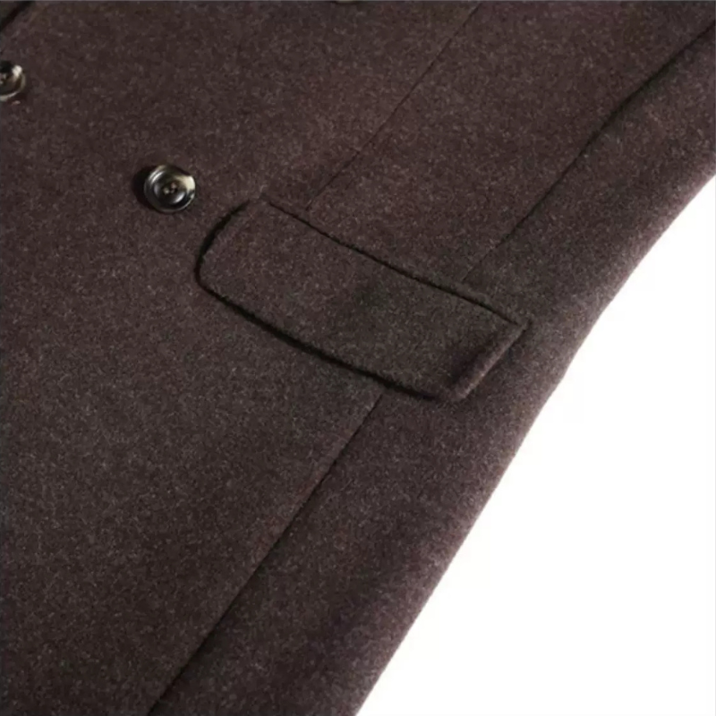 sobretudo masculino, casaco longo masculino, sobretudo transpassado, sobretudo slim fit, casaco inverno masculino, sobretudo marrom, trench coat masculino, sobretudo alfaiataria, casaco formal masculino, Mr. Maximus, moda masculina inverno