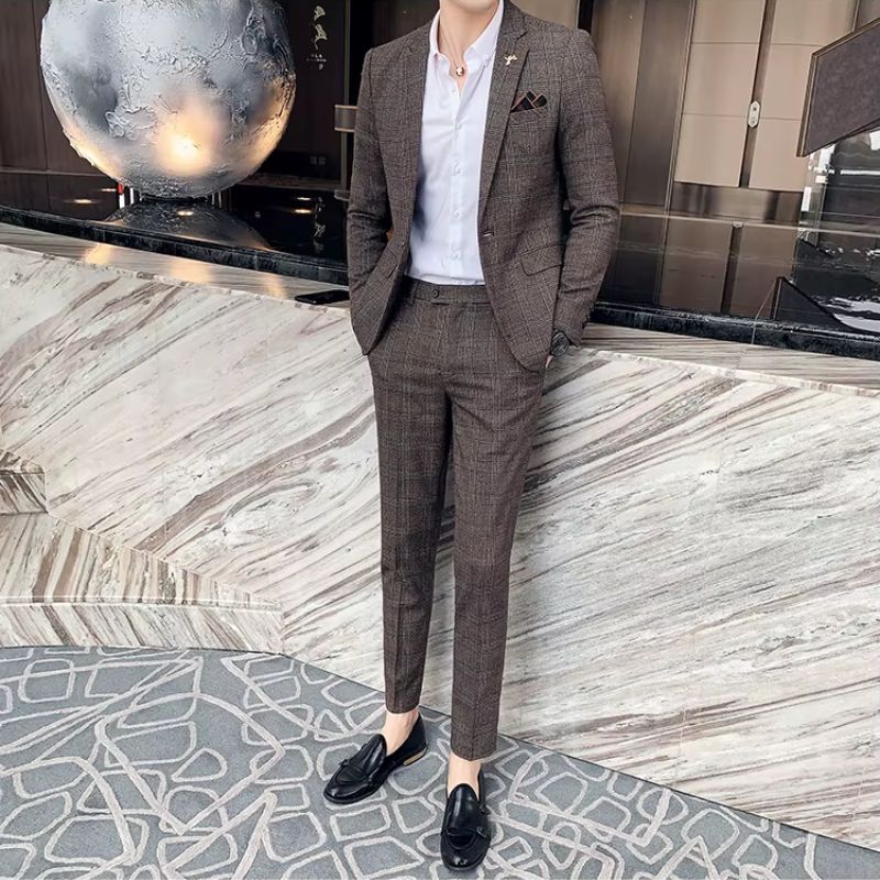 Costume Masculino Xadrez, Terno Masculino Xadrez, Costume Masculino Slim, Terno Masculino Slim Fit