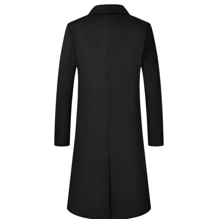 sobretudo masculino transpassado, sobretudo de lã longo, casaco longo masculino inverno, sobretudo lapela peak, sobretudo masculino azul marinho, sobretudo camelo masculino, casaco social masculino, sobretudo preto longo