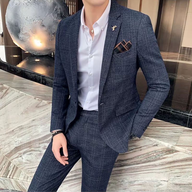 Costume Masculino Xadrez, Terno Masculino Xadrez, Costume Masculino Slim, Terno Masculino Slim Fit