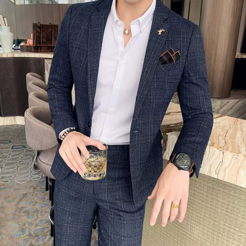 Costume Masculino Xadrez, Terno Masculino Xadrez, Costume Masculino Slim, Terno Masculino Slim Fit