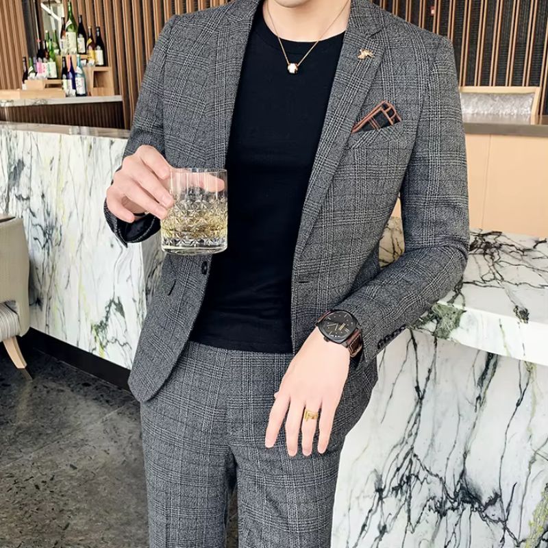Costume Masculino Xadrez, Terno Masculino Xadrez, Costume Masculino Slim, Terno Masculino Slim Fit