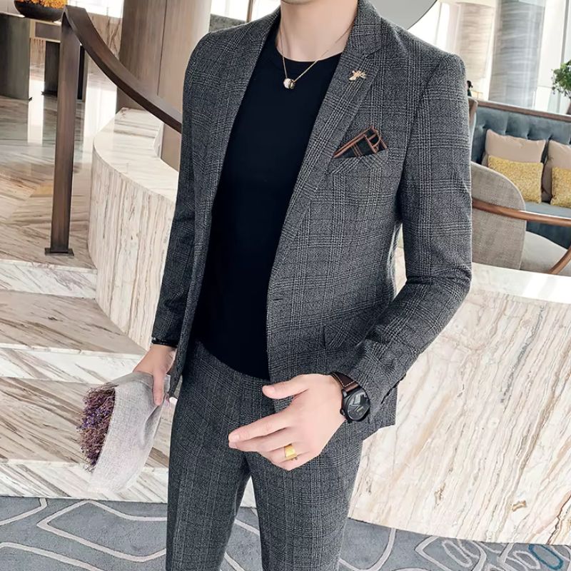 Costume Masculino Xadrez, Terno Masculino Xadrez, Costume Masculino Slim, Terno Masculino Slim Fit
