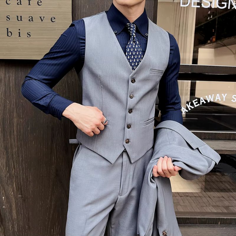 Terno Masculino Slim, terno completo, terno masculino completo slim, terno masculino slim moderno, terno masculino com colete