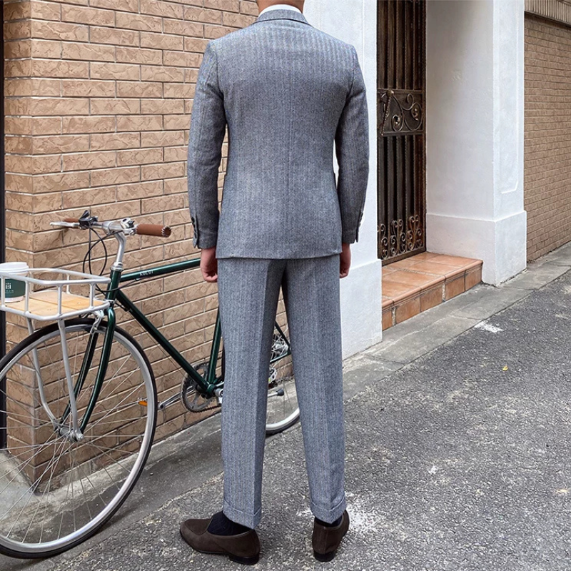 terno tweed masculino, terno tweed espinha de peixe, terno tweed, terno masculino social, terno masculino inverno, terno masculino com colete, terno masculino cinza, terno masculino azul marinho, terno masculino 3 peças, Terno Masculino, terno espinha de peixe, terno de lã masculino, costume masculino com colete