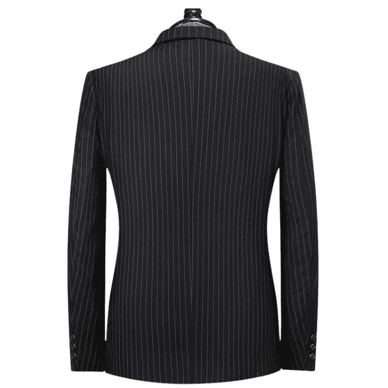 blazer masculino risca de giz, blazer masculino listrado, blazer masculino casual, Blazer Masculino Listrado Maximus