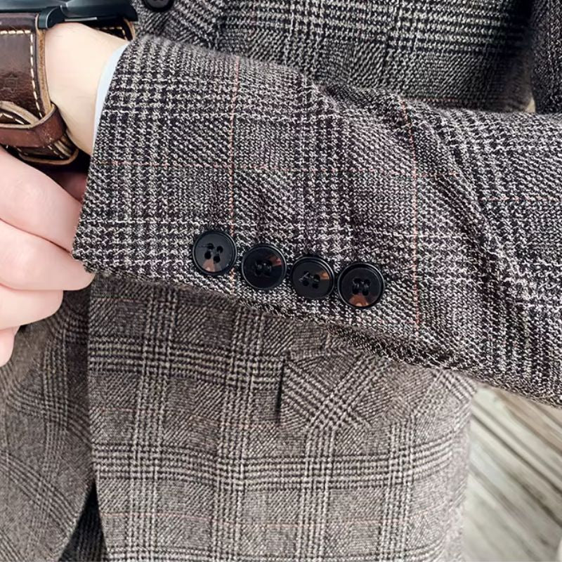 Costume Masculino Xadrez, Terno Masculino Xadrez, Costume Masculino Slim, Terno Masculino Slim Fit