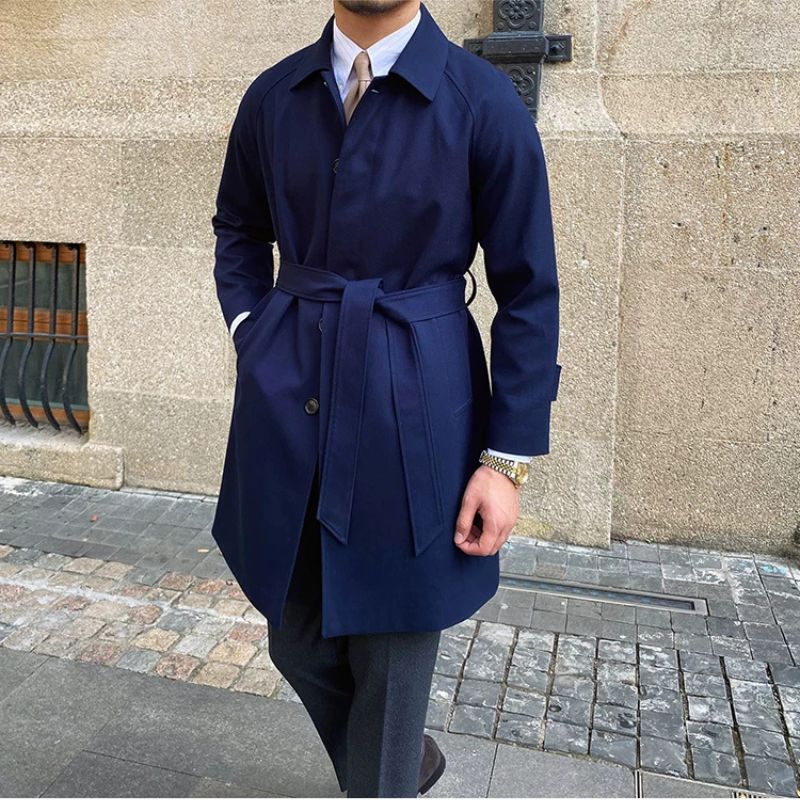 Sobretudo Masculino Balmacaan de Lã Maximus