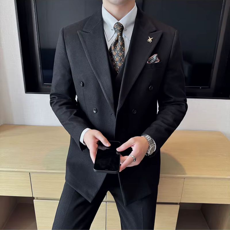 Terno masculino transpassado liso, terno masculino slim fit, terno masculino transpassado slim, terno masculino liso