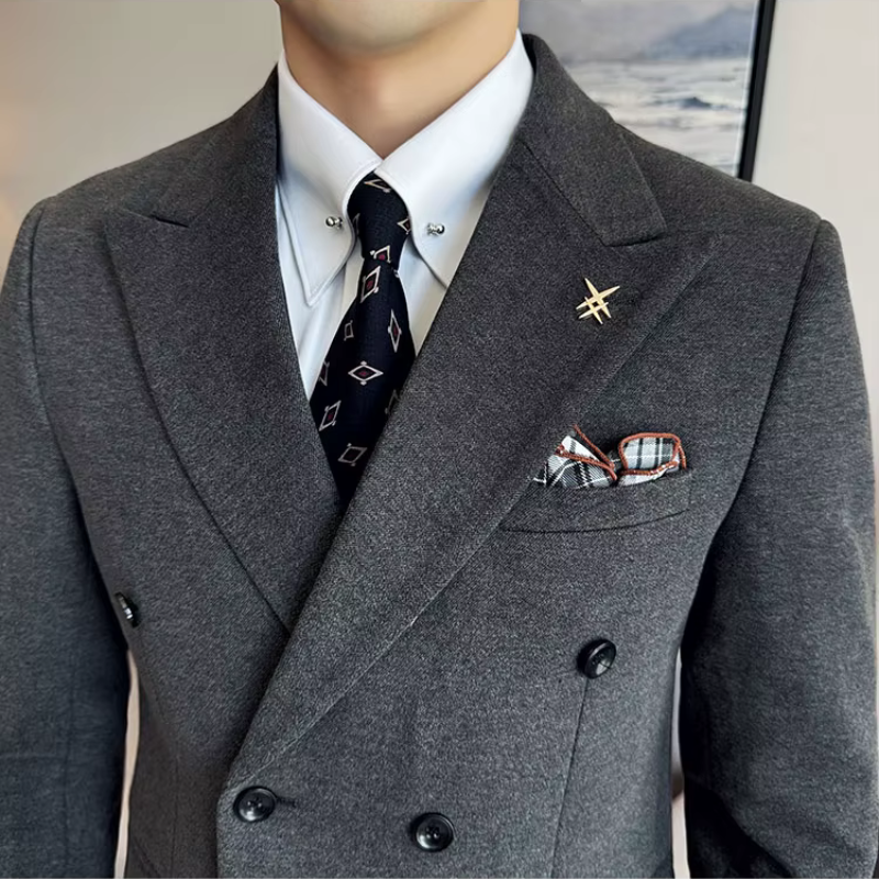 Terno masculino transpassado liso, terno masculino slim fit, terno masculino transpassado slim, terno masculino liso