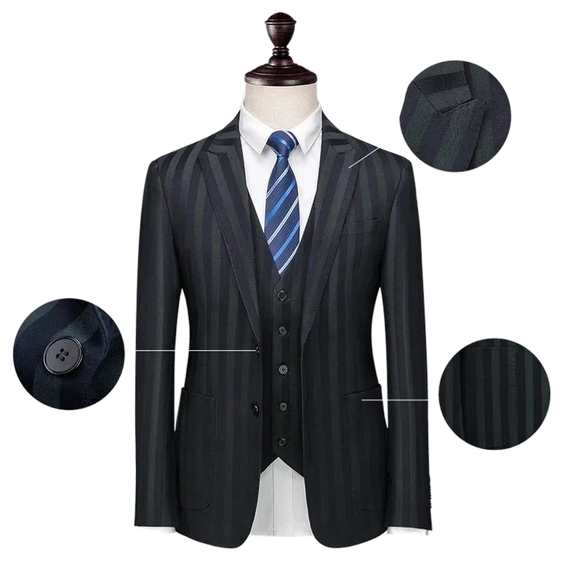 Terno Masculino Premium Listrado Maximus