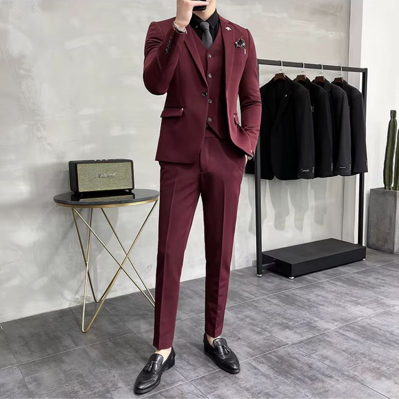 Terno Masculino, terno slim fit, terno masculino liso, terno completo, terno masculino completo